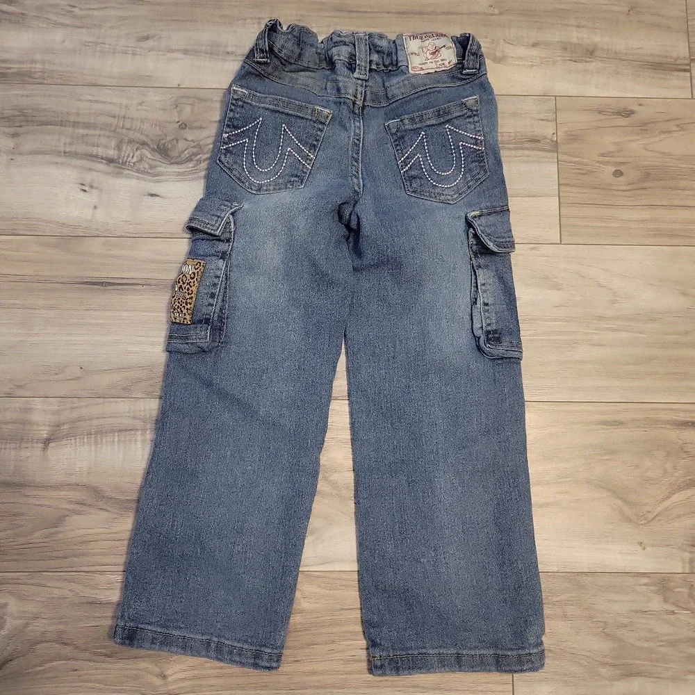 Kid Size Girl‎ True Religion Jeans Size 5/6 Adjustable Waist Straight Leg